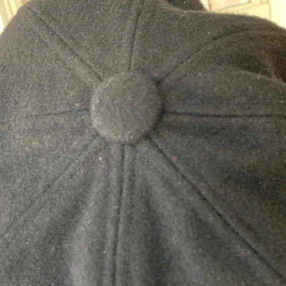 Black Newsboy Cap - Picture 7 of 11